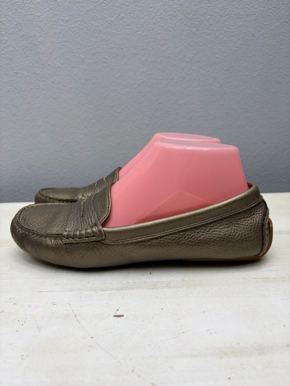 Lauren Ralph Lauren Bronze Leather Loafers Size 6.5